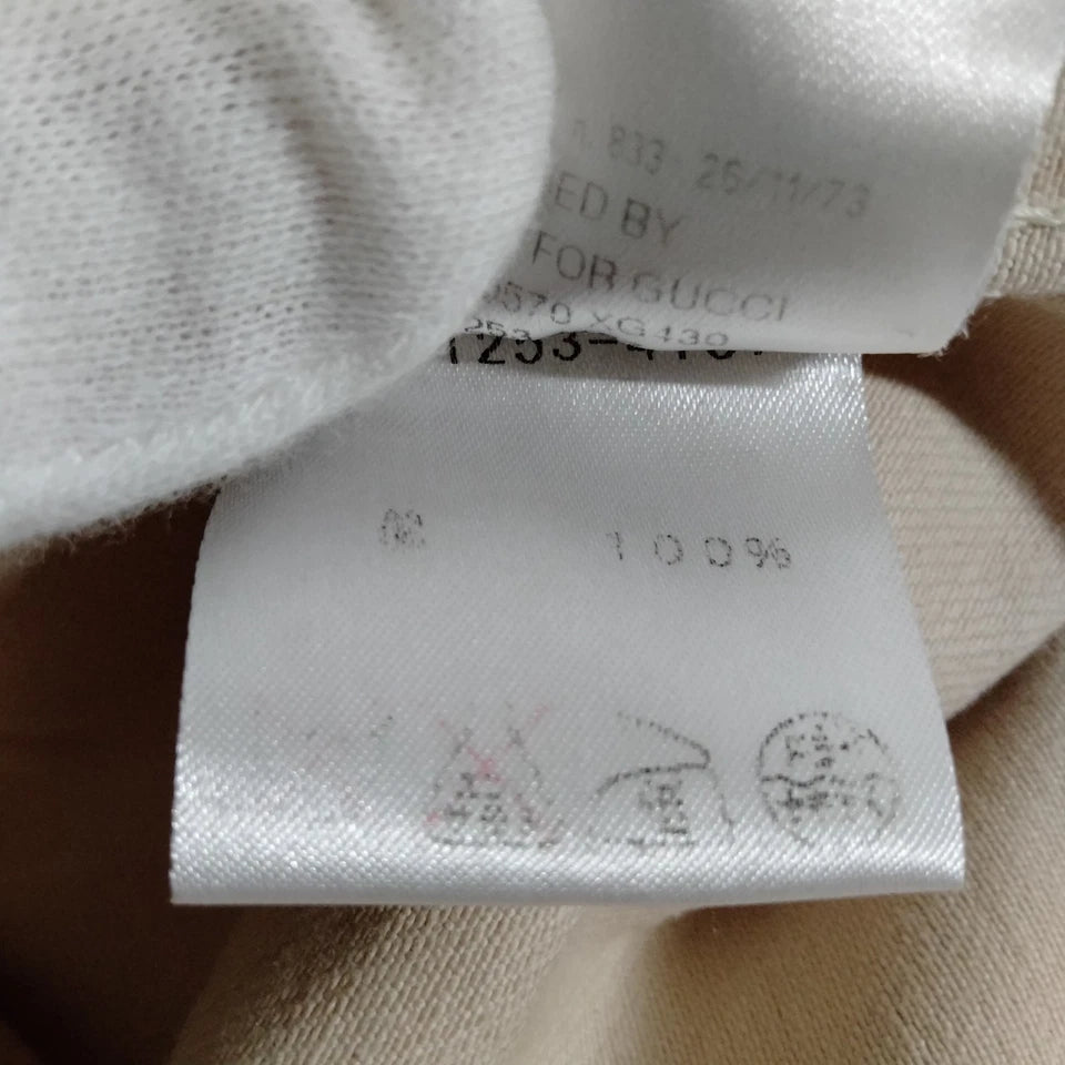 Gucci Italy. Beige/Light Brown Cotton Jacket