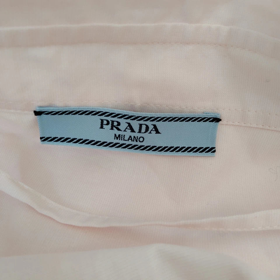 Prada Italy. Light Pink Cotton Top/Blouse
