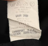 ROMEO GIGLI Italy. Vintage Black Cotton Cut-Out Collar Crystal Button-Front Oversized Blouse