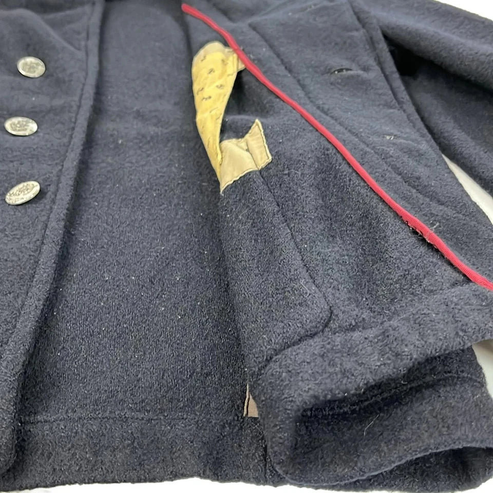 R by45rpm Japan. Navy Wool Blend Coat