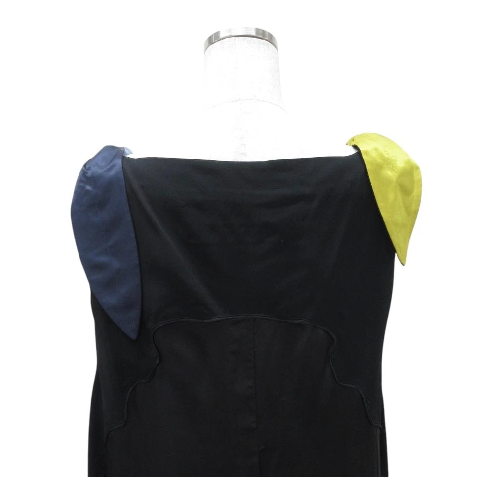 TOGA PULLA ARCHIVES JAPAN. 21SS Collection Ribbon Sleeveless Long Dress TP11-FH275 Size 38 Black