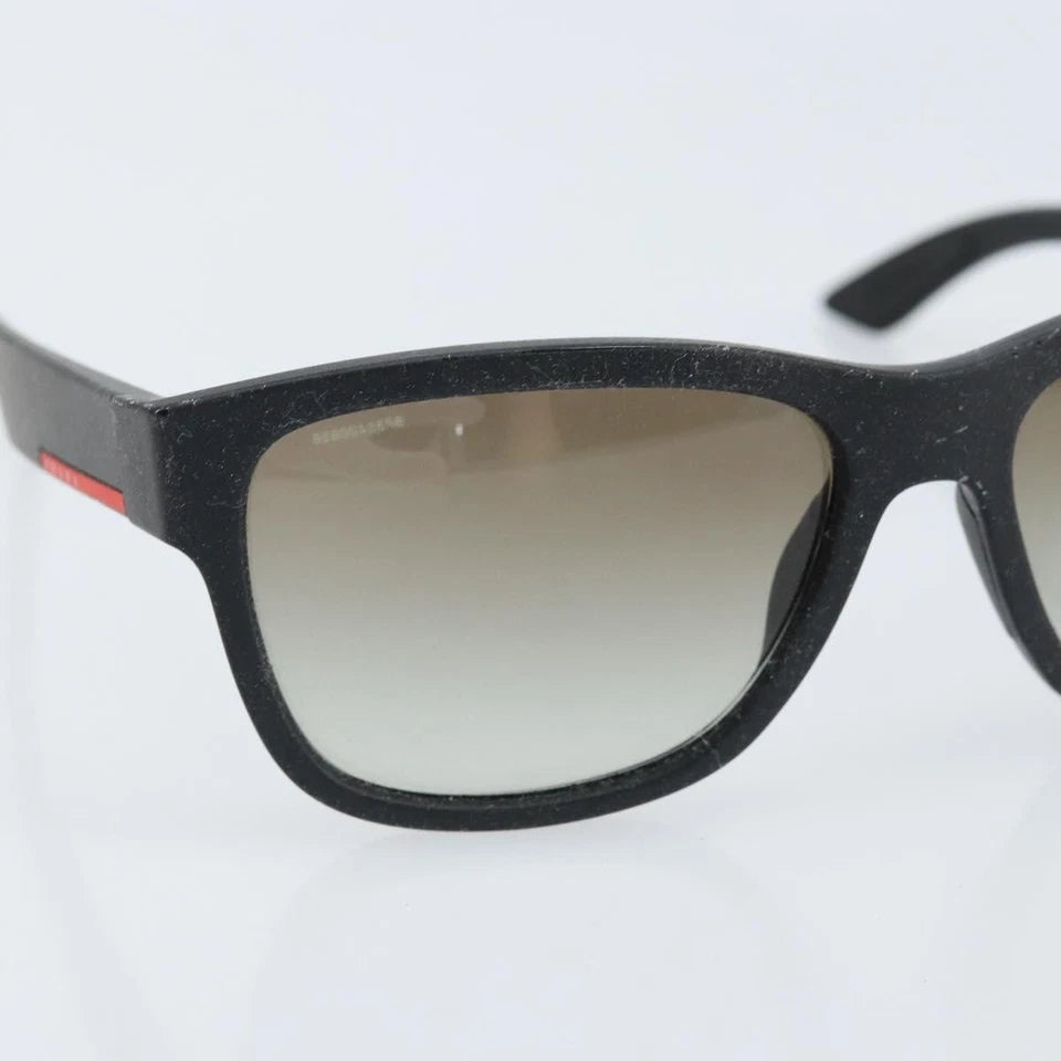 PRADA ITALY. Black Acetate Authentic Sunglasses