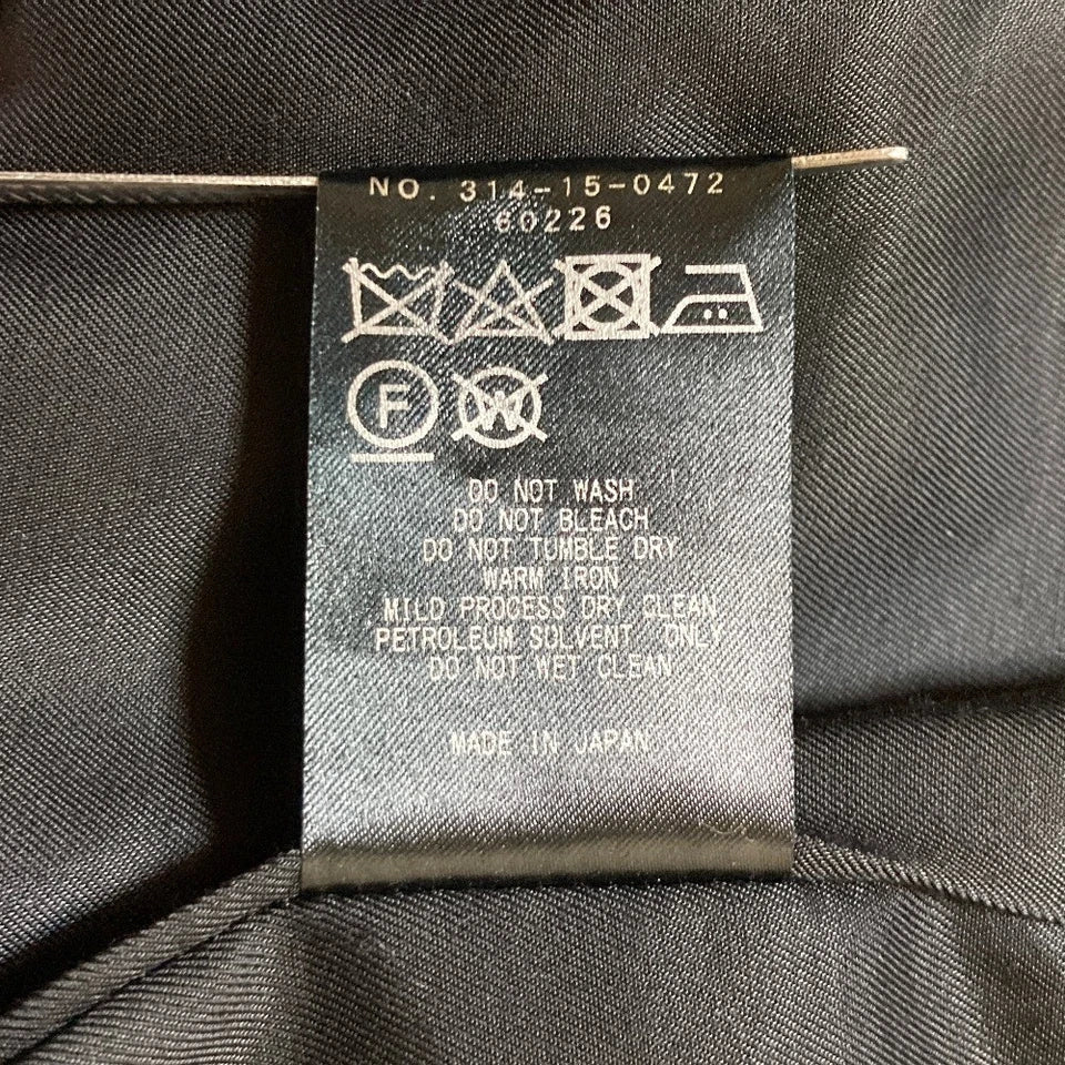 SHIPS JAPAN. Black Melton Chesterfield Coat