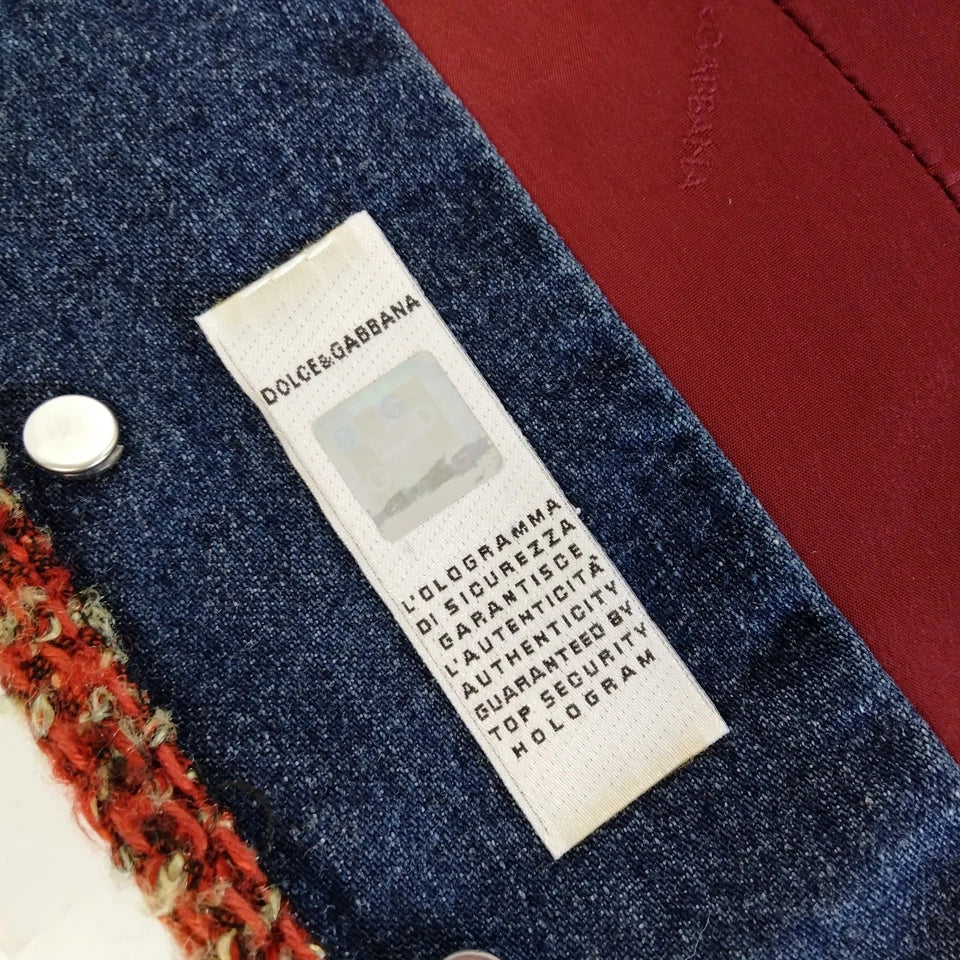 DOLCE&GABBANA ITALY. D&G. Vintage Rayon/Denim Jacket
