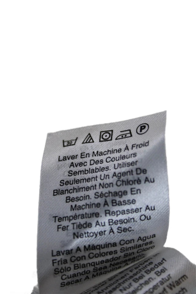 Donna Karan New York  White Collared Long Sleeve Button-Up Blouse