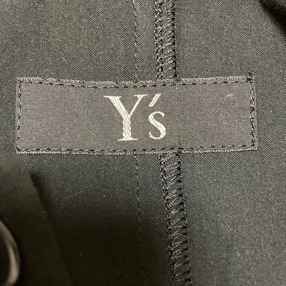 Yohji Yamamoto Y'S JAPAN.  Vintage Black Sleeveless Shirt Dress