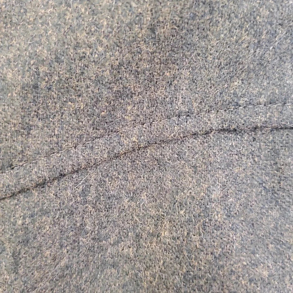 COURREGES PARIS. Wool Blend Khaki Dark Gray Dress