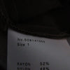 UNITED TOKYO JAPAN. Khaki Satin Asymmetrical Satin Wrap Skirt