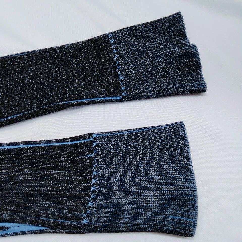 Gucci Italy. Blue Rayon Blend Tie Sweater Top