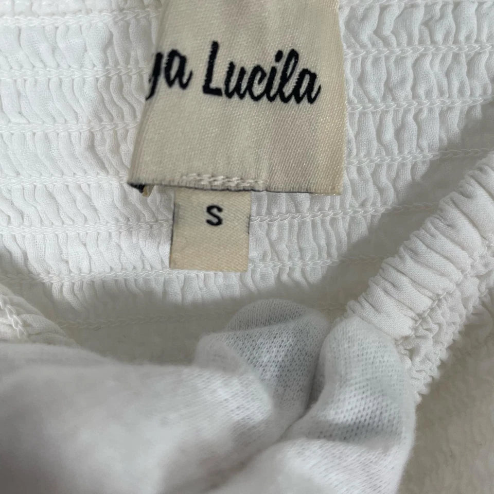 playalucila JAPAN. One piece white cotton Dress