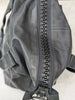 Kawa-Kawa Japan. Unisex Black Lambskin Leather Red Lining Large Zipper Shoulder Bag / Tote Bag