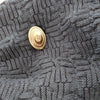 Chanel Paris. Navy Blue Textured Cotton Knit Skirt