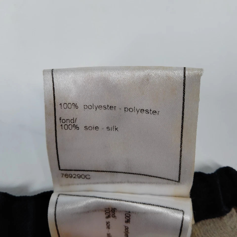 Chanel Paris. Vintage Classic Polyester Silk Skirt