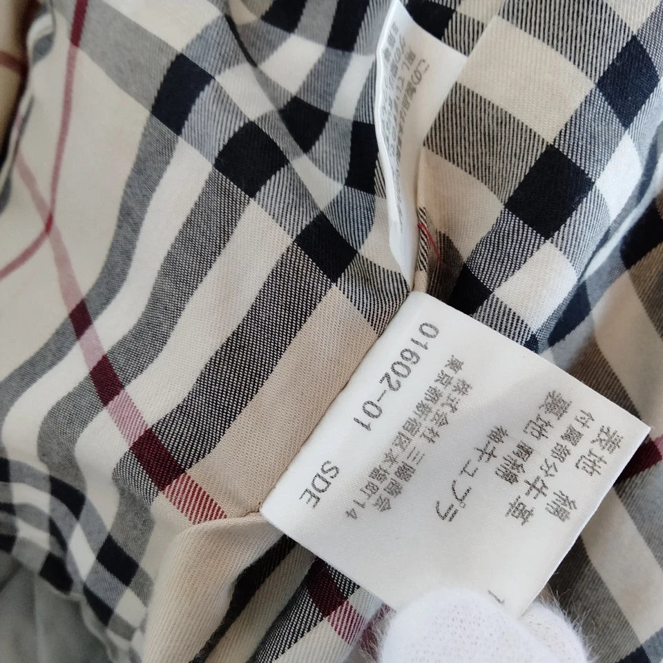 Burberry London. Gray Cotton/Cupro Coat