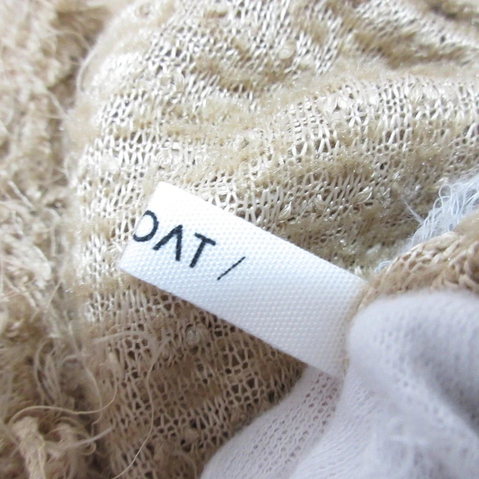 DISCOAT JAPAN. 24SS Collection. Beige Shaggy Knit Sweater