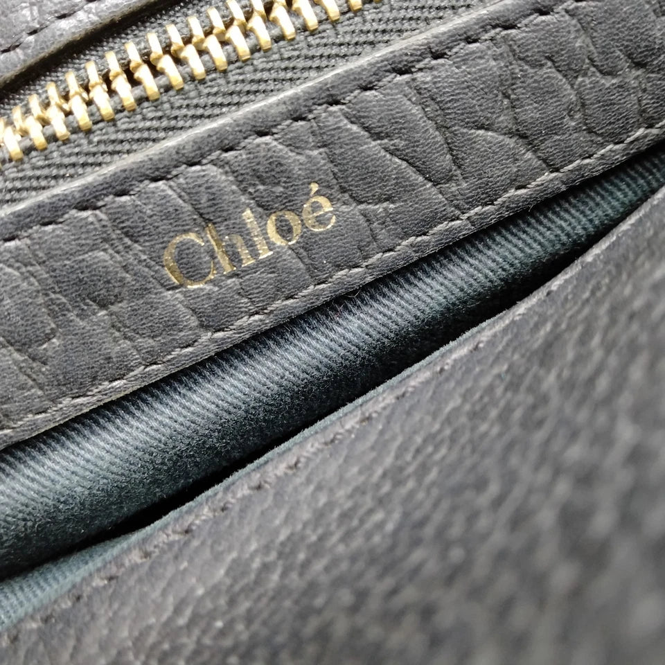 Chloe PARIS. PHOEBE PHILO Vintage Black Leather Shoulder Bag