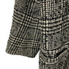 UNITED TOKYO JAPAN. Black/Grey Plaid Tweed Coat