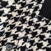 Valentino Garavani Italy. Vintage Houndstooth Pattern Wool Jacket