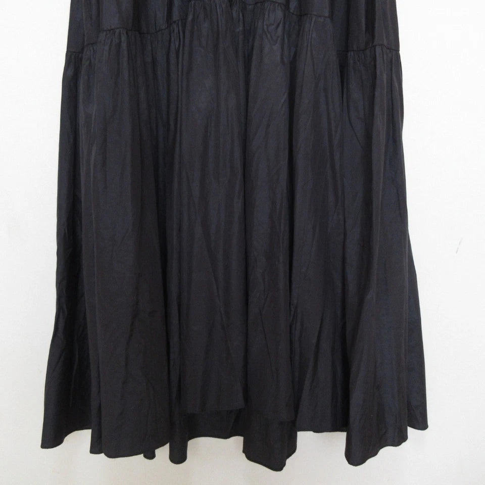 Rito JAPAN. Black Sleeveless Maxi Tiered Dress