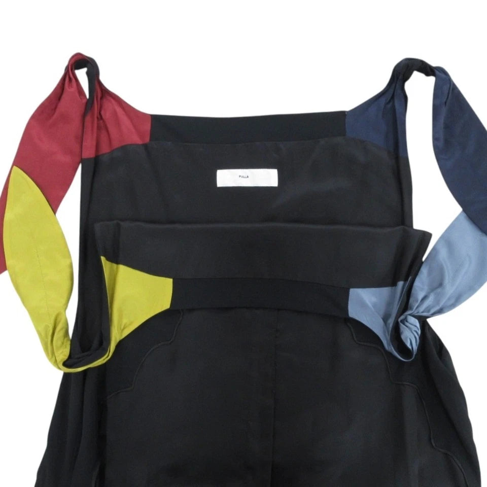 TOGA PULLA ARCHIVES JAPAN. 21SS Collection Ribbon Sleeveless Long Dress TP11-FH275 Size 38 Black