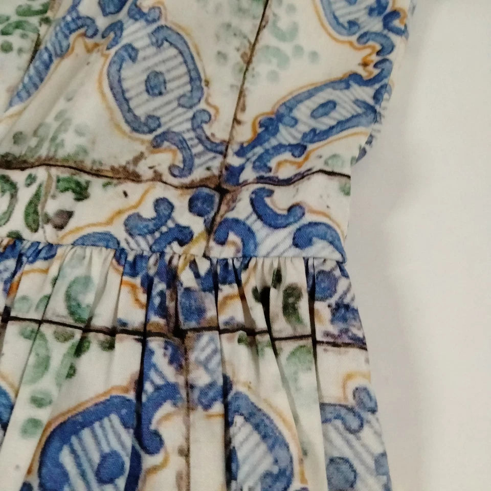 Prada Italy. Vintage Cotton Printed Dress