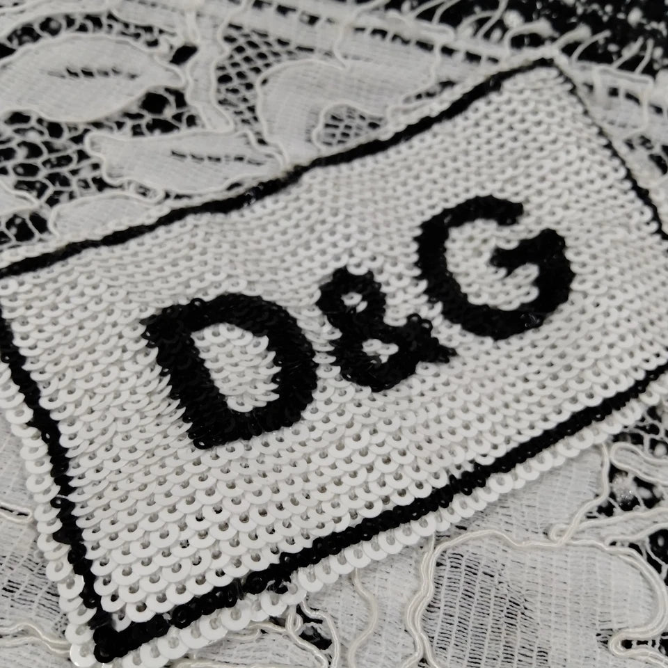 DOLCE&GABBANA  ITALY. Logo Cotton Nylon Rayon Long Tunic/Mini Dress