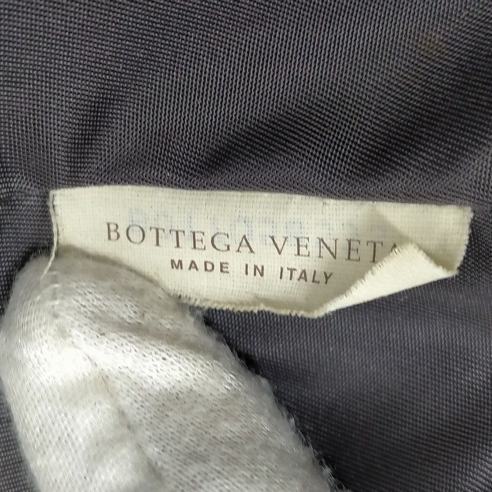 Bottega Veneta Italy. Eggplant Color Nylon Tote Bag