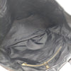LOEWE Madrid. Black Waxed Coated Canvas Hand Bag / Shoulder Bag