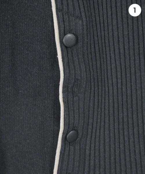 UNITED TOKYO JAPAN. Black Cut/Sewn Ribbed Poly Blend Shirt