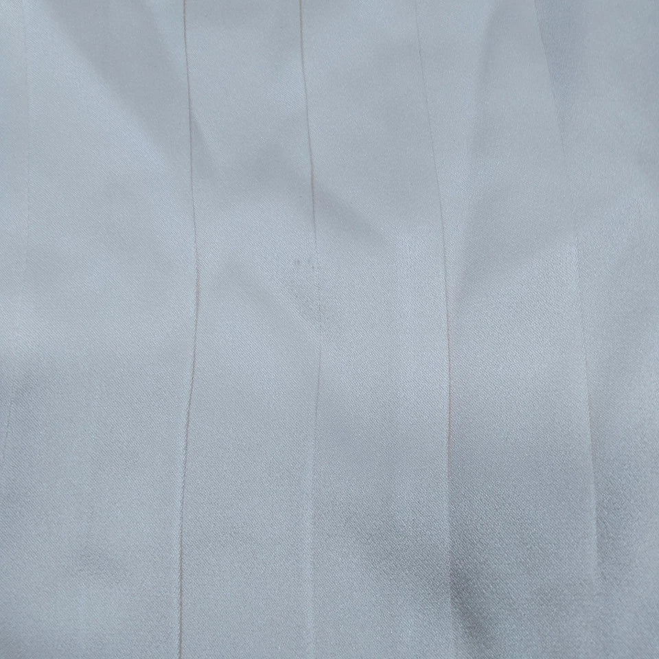 CHANEL PARIS. WHITE/IVORY LINEN CHANEL BUTTONS PLEATED TOP