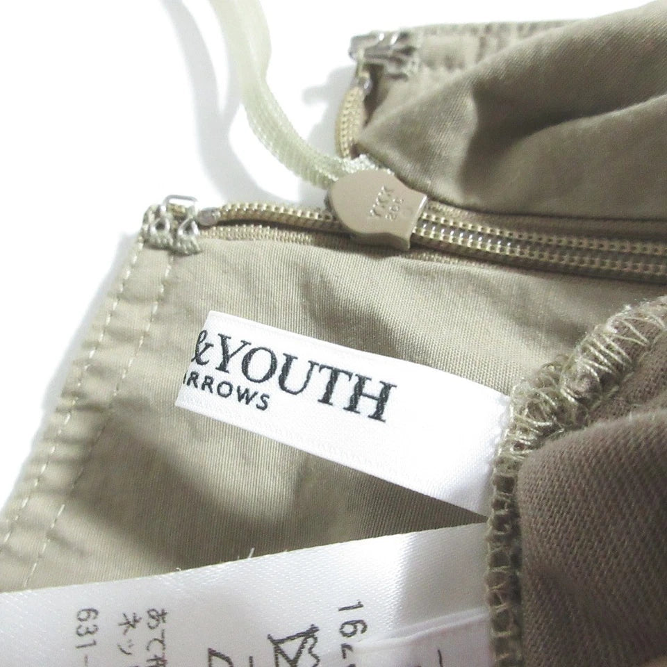 BEAUTY&YOUTH United Arrows Japan. Mocha Color  Backhole Cami Slip Dress