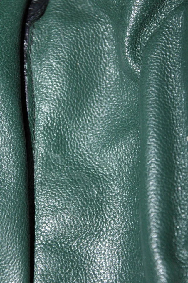 Prada Italy. Black Pebbled Leather Shoulder Bag