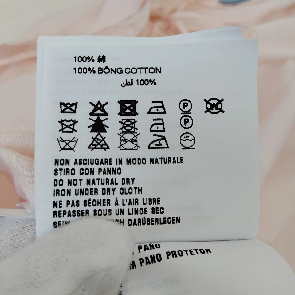 Prada Italy. Light Pink Cotton Top/Blouse