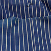 YAB-YUM JAPAN. Navy Stripe Pattern Cotton No-collar Long Coat/Dress