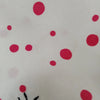 CHRISTIAN DIOR PARIS. White Silk w/Red Dots Sleeveless Top
