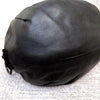 Kawa-Kawa JAPAN. 25bis. Black Lambskin Leather Round Big Zipper Tote Bag / Shoulder Bag