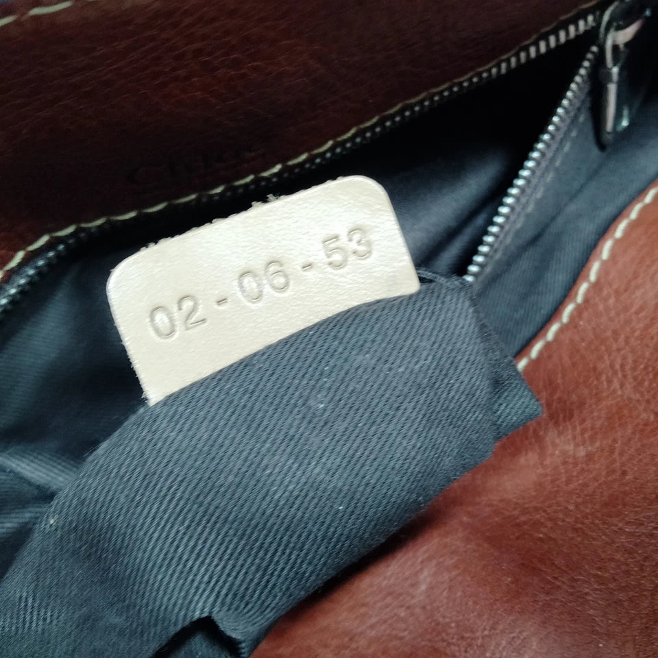 Chloe Paris. Phoebe Philo Design. Large Burnt Sienna Satchel / Shoulder Bag