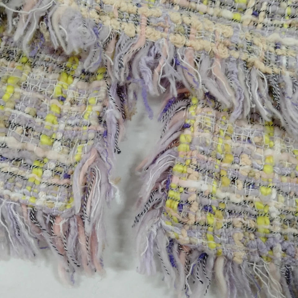 Chanel Paris. Multi-Color Light Weight Tweed Cotton Rayon Wool Skirt