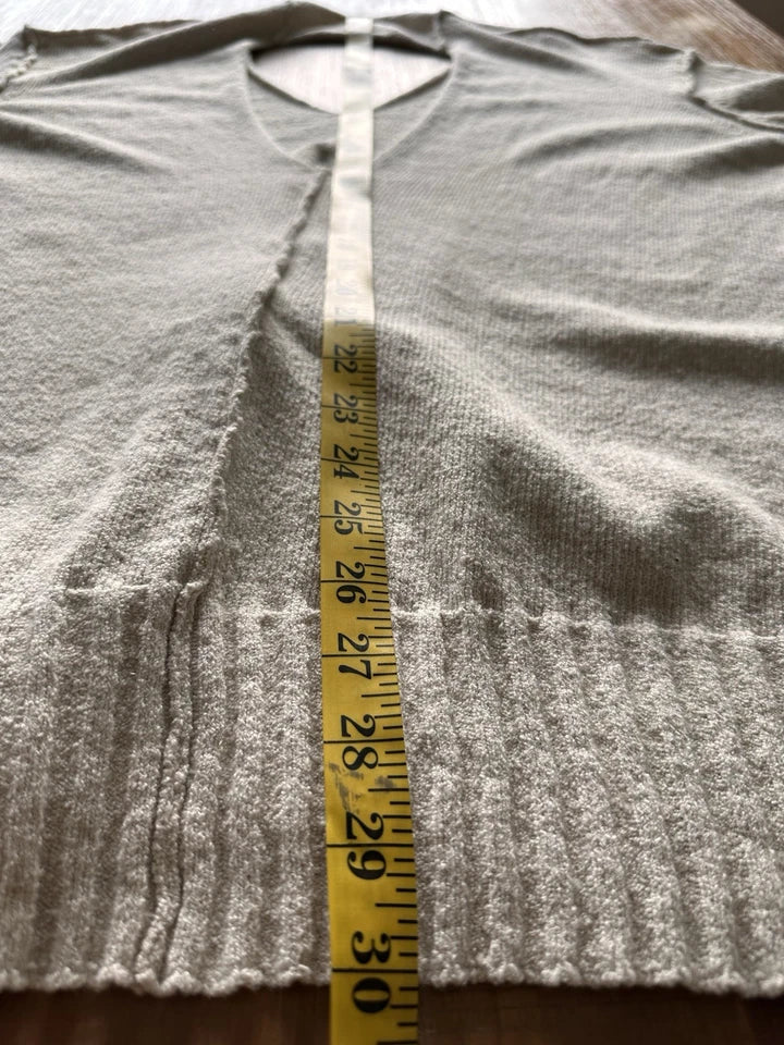 Isabel Benenato Italy. Wheat Color Cotton/Linen Ecru Sweater