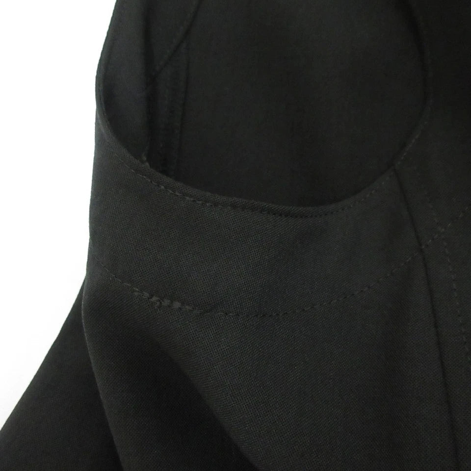 ISSEY MIYAKE JAPAN. ZUCCA, Black Sleeveless Pleated Long Dress