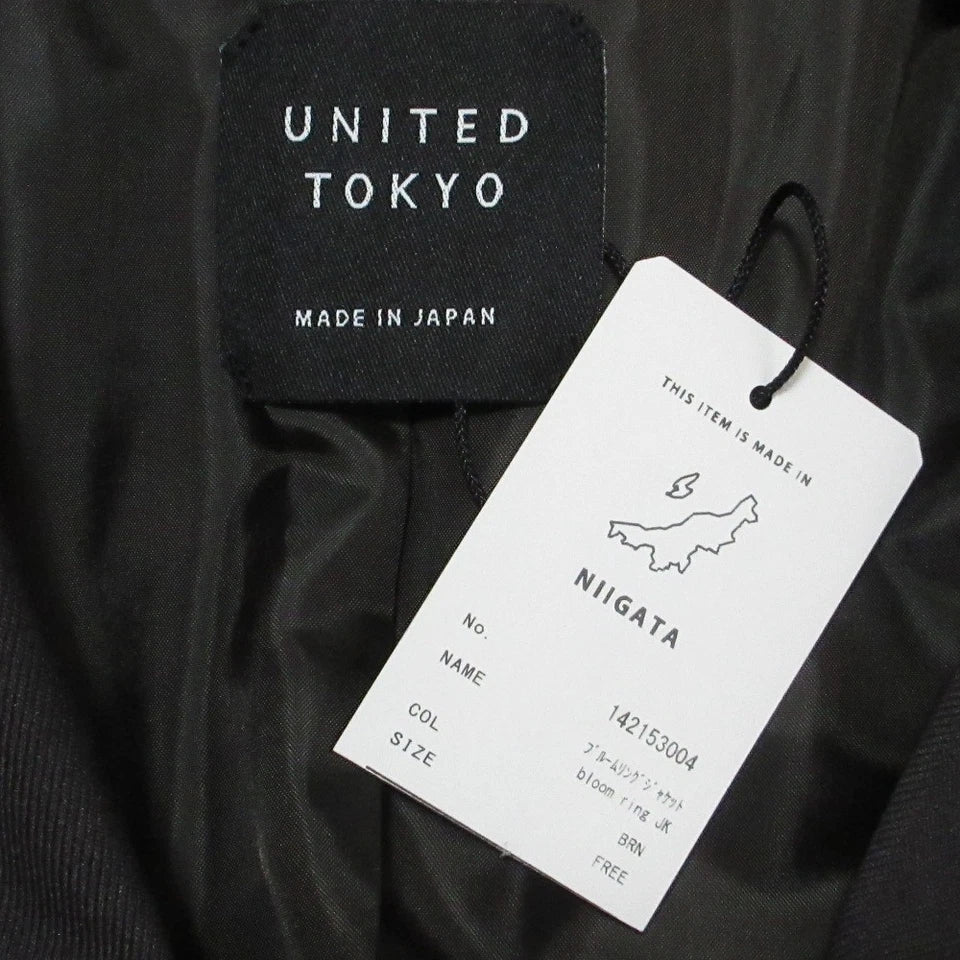 UNITED TOKYO JAPAN.NEW W/TAGS Brown/Grey Bloom Ring Jacket, Coat