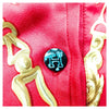 Hermes Paris. Black/Red Multicolor Silk, Cotton Cashmere Blouse SZ: M