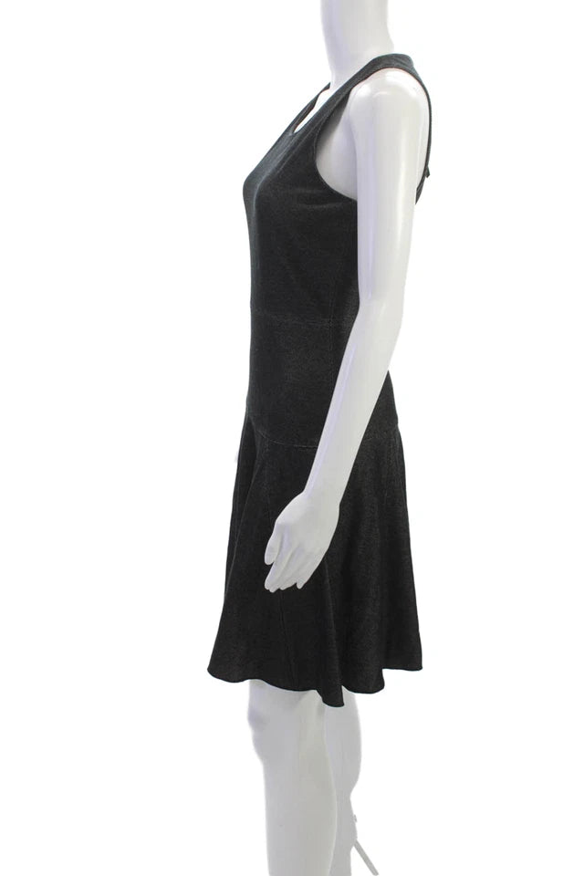 Rag &amp; Bone NY. Gray Cotton Fit &amp; Flare Sleeveless Dress