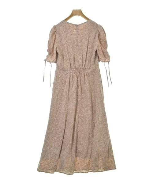 Rirandture Japan. Pink x Ivory (Flower Pattern) Dress