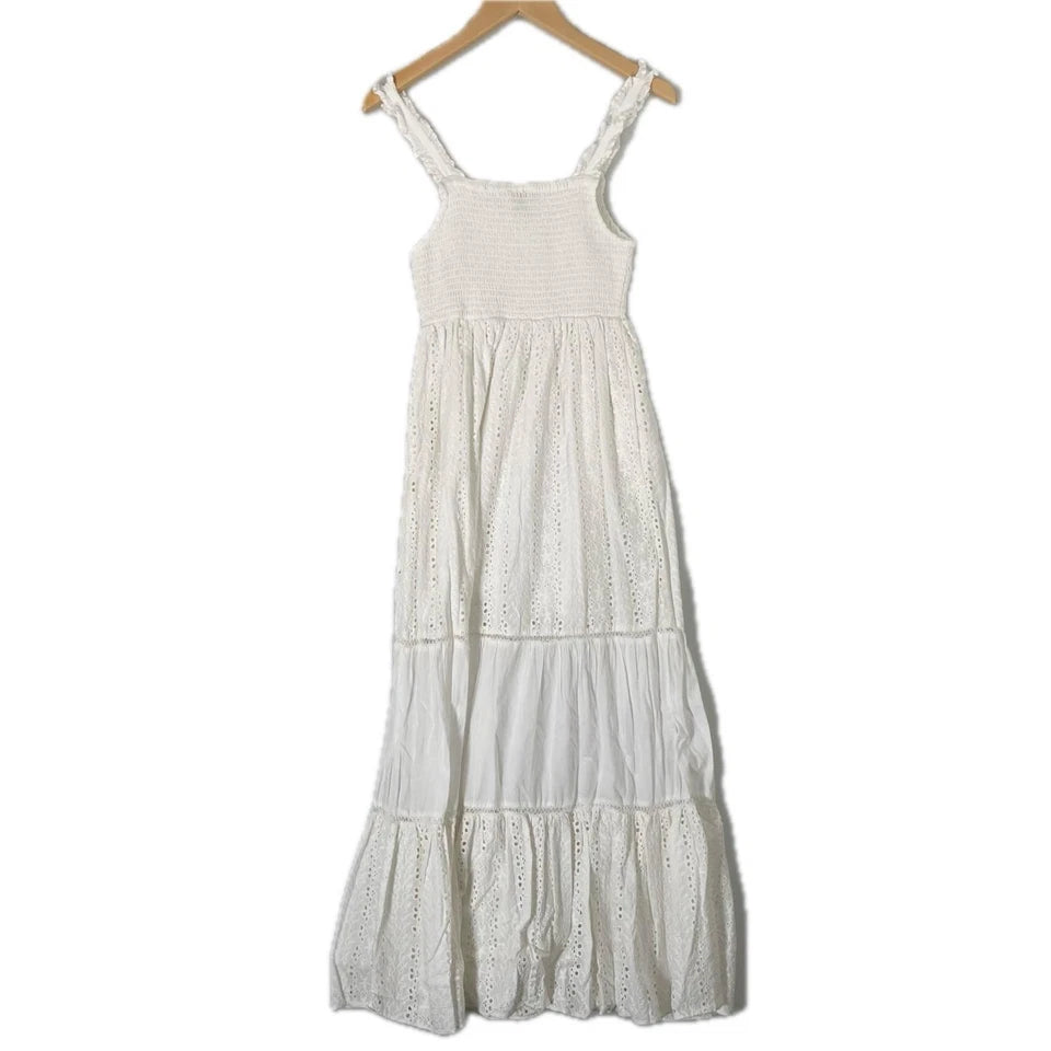 playalucila JAPAN. One piece white cotton Dress