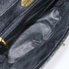 GIVENCHY PARIS. Black Leather Hand Bag / Shoulder Bag, Logo Goldplated.