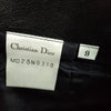 Christian Dior Paris. Black Lambskin Leather Skirt
