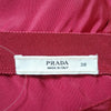 PRADA Italy. Bordeaux Color Poly-Blend Dress
