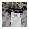 Dolce&Gabbana Italy. D&G Silk Animal Print & Black Accents Top