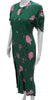 Marni Italy. Green Abstract Printed Viscose Blend Maxi Dress